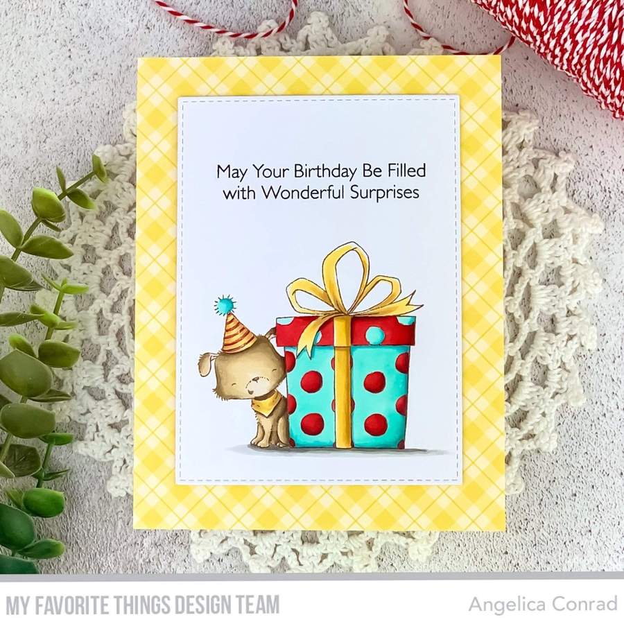 MY FAVORITE THINGS -SY Pawty Time STAMP & DIES SET - 6