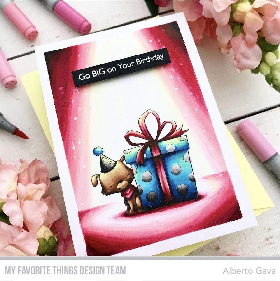 MY FAVORITE THINGS -SY Pawty Time STAMP & DIES SET - 5