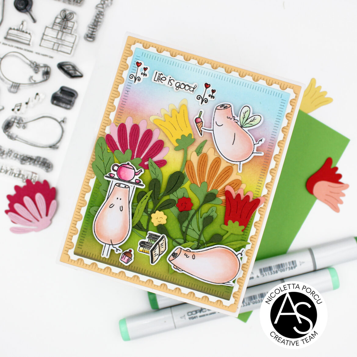 ALEX SYBERIA DESIGNS Postage Stamps Cover Die - 8
