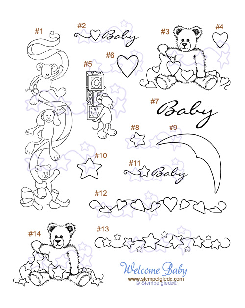 STEMPELGLEDE Welcome Baby - 2