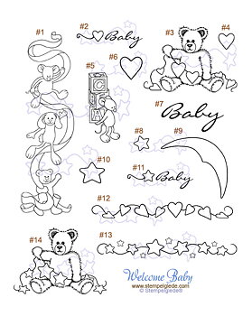 STEMPELGLEDE Welcome Baby