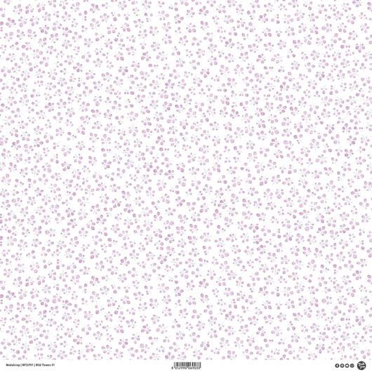 MODASCRAP - WILD FLOWERS 01 - DOUBLE  SIDED lila - 3