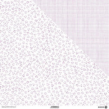 MODASCRAP - WILD FLOWERS 01 - DOUBLE  SIDED lilac