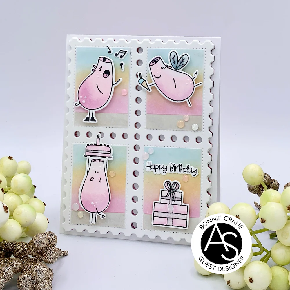 ALEX SYBERIA DESIGNS Postage Stamps Stencil - 7