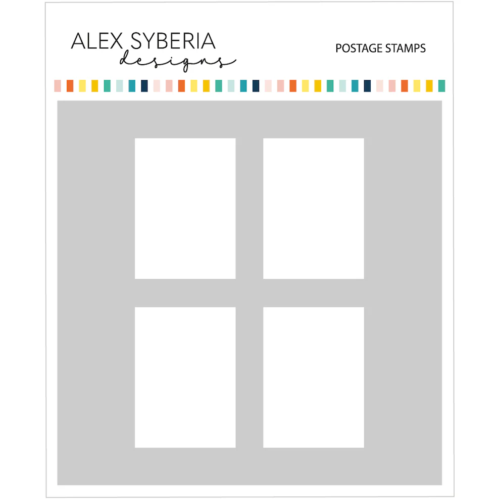 ALEX SYBERIA DESIGNS Postage Stamps Stencil