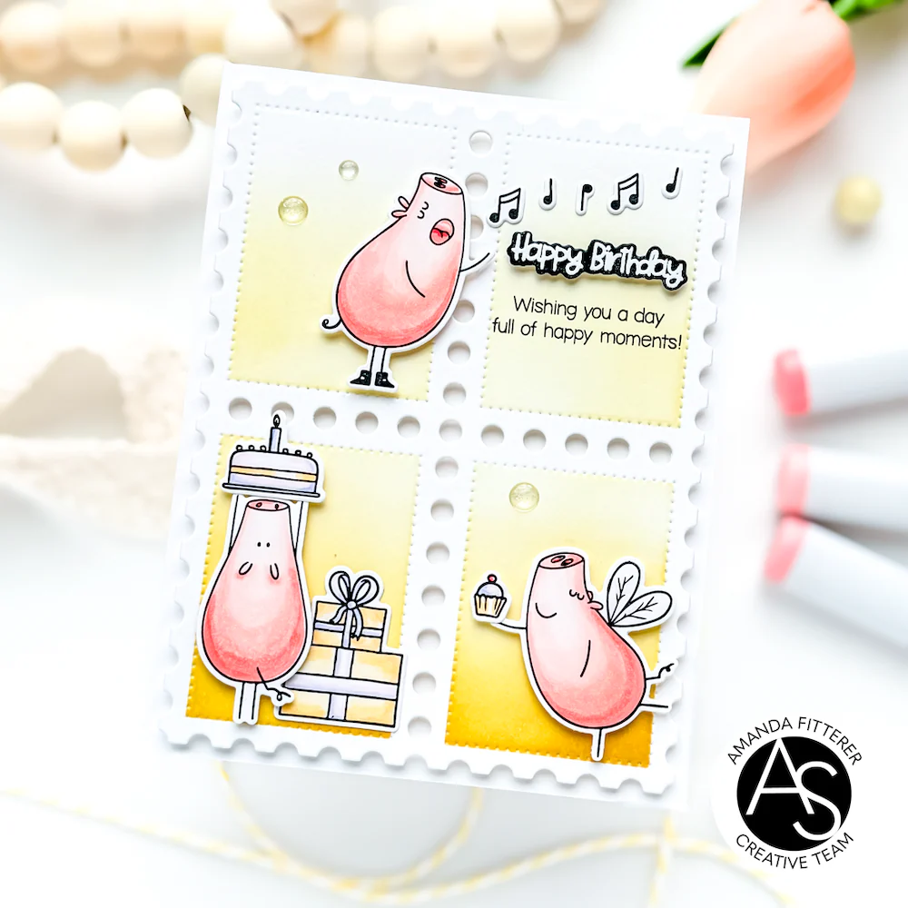 ALEX SYBERIA DESIGNS Postage Stamps Stencil - 4