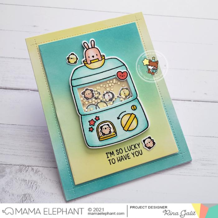 MAMA ELEPHANT-LIL TOY MACHINE STAMP & DIE SET - 7