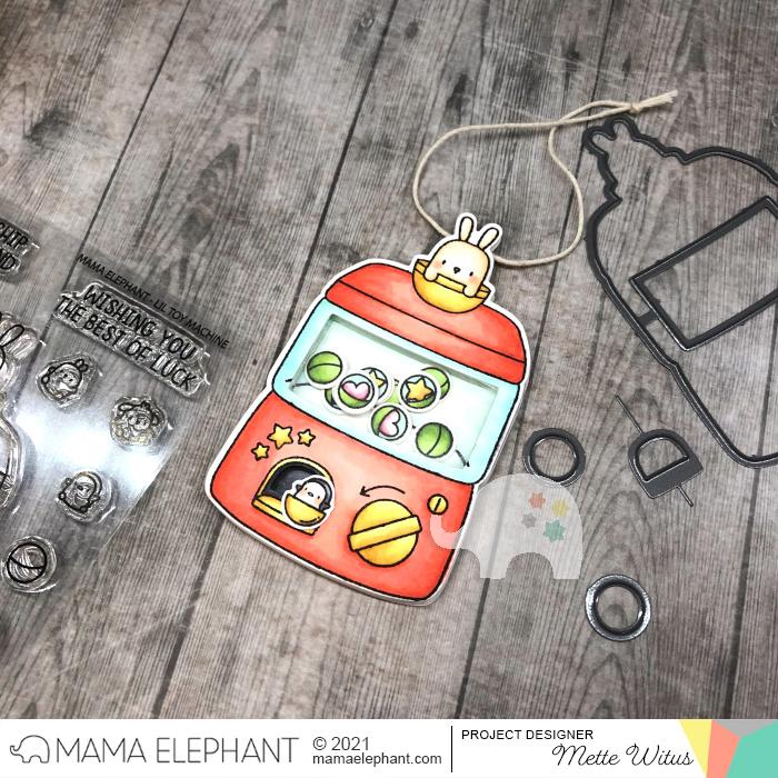 MAMA ELEPHANT-LIL TOY MACHINE STAMP & DIE SET - 9