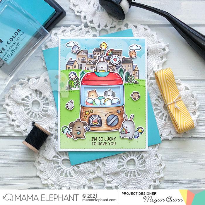 MAMA ELEPHANT-LIL TOY MACHINE STAMP & DIE SET - 3