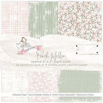 MAGNOLIA  -PM23 Patterned Paper Stack ~ Peach Melba
