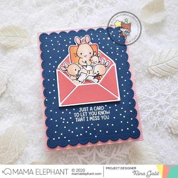  MAMA ELEPHANT-SINCERELY YOURS STAMP & DIE SET - 4