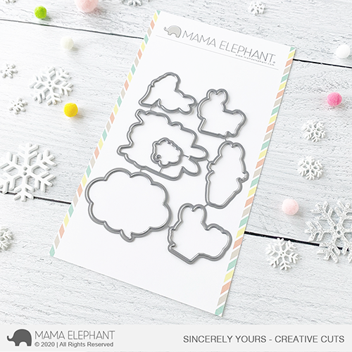  MAMA ELEPHANT-SINCERELY YOURS STAMP & DIE SET - 2
