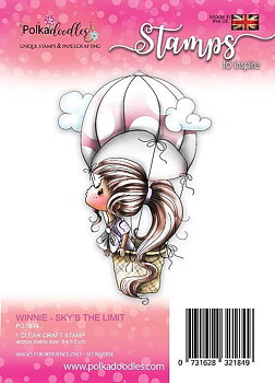 Polkadoodles -Winnie Sky's the Limit Clear Stamp