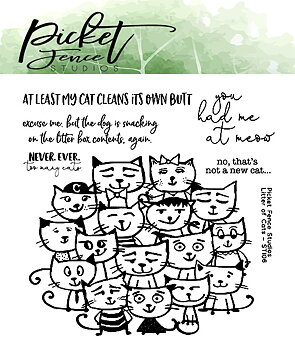 PICKET FENCE STUDIOS -Litter of Cats Clear Stamps