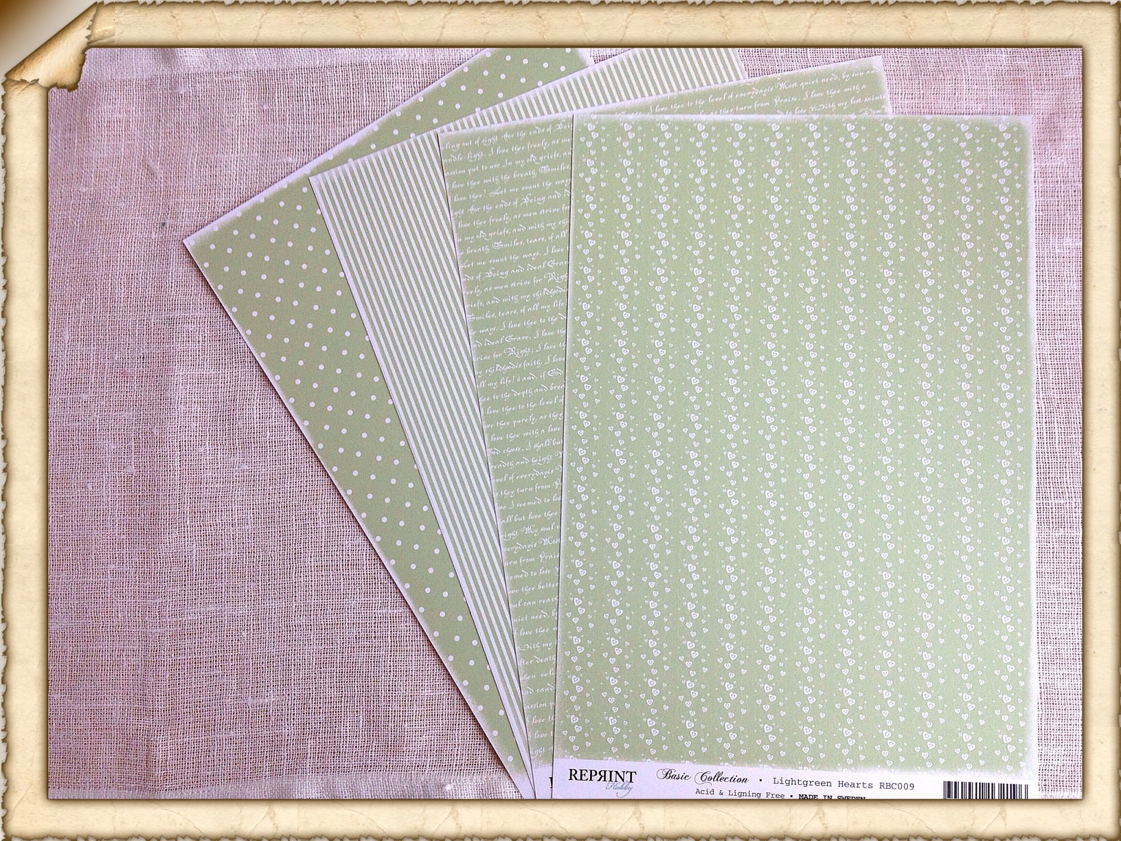 Reprint Basic Collection A4  Ljus  Grön