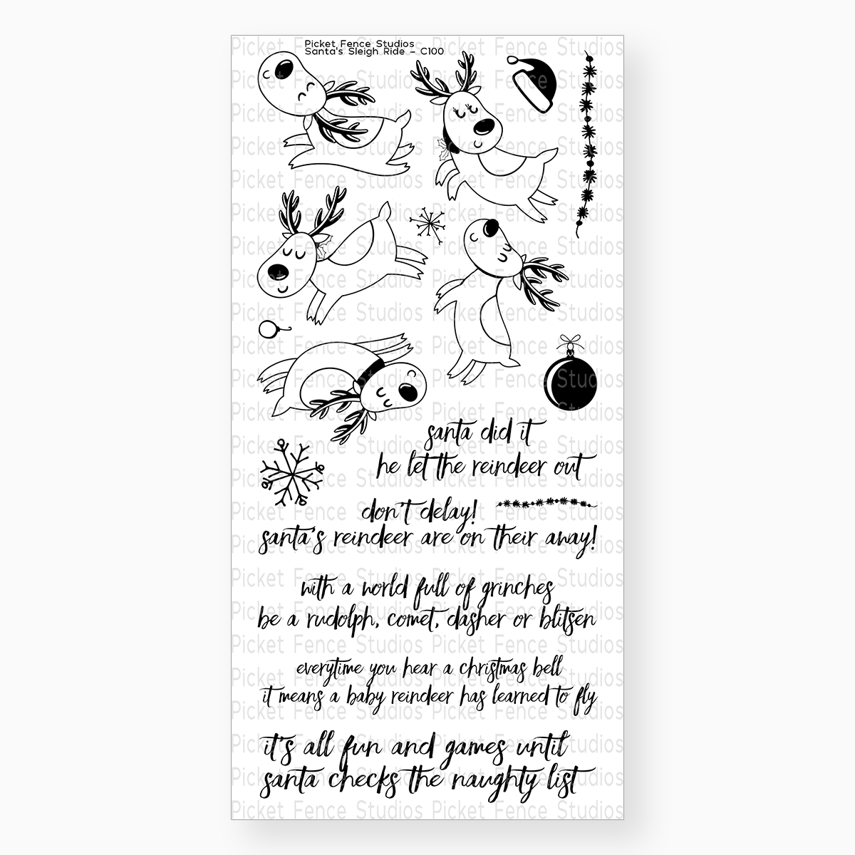 PICKET FENCE STUDIOS -Santa's Sleigh Ride - 2