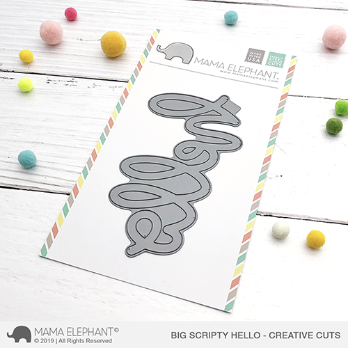 MAMA ELEPHANT  -BIG SCRIPTY HELLO - CREATIVE CUTS