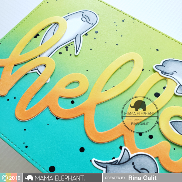 MAMA ELEPHANT  -BIG SCRIPTY HELLO - CREATIVE CUTS - 3