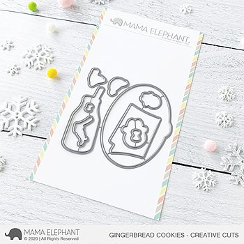  MAMA ELEPHANT-GINGERBREAD COOKIES STAMP& DIE SET