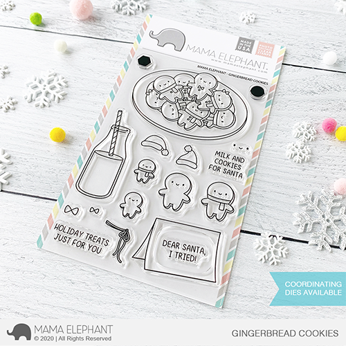  MAMA ELEPHANT-GINGERBREAD COOKIES STAMP& DIE SET