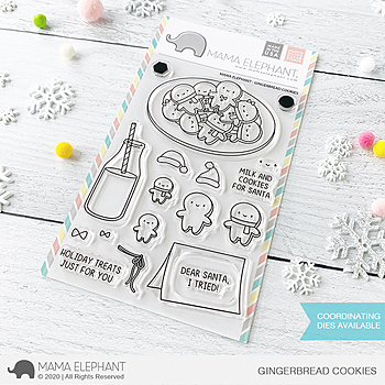  MAMA ELEPHANT-GINGERBREAD COOKIES STAMP& DIE SET