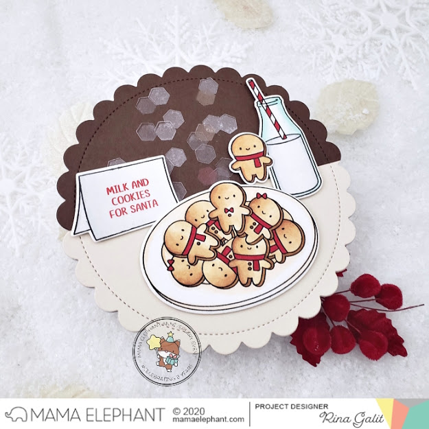  MAMA ELEPHANT-GINGERBREAD COOKIES STAMP& DIE SET - 3