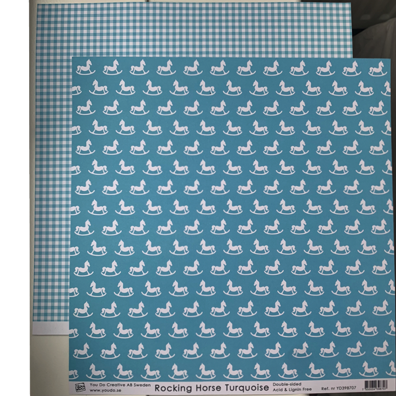 YOU DO Papper - Rocking Horse TURQUOISE