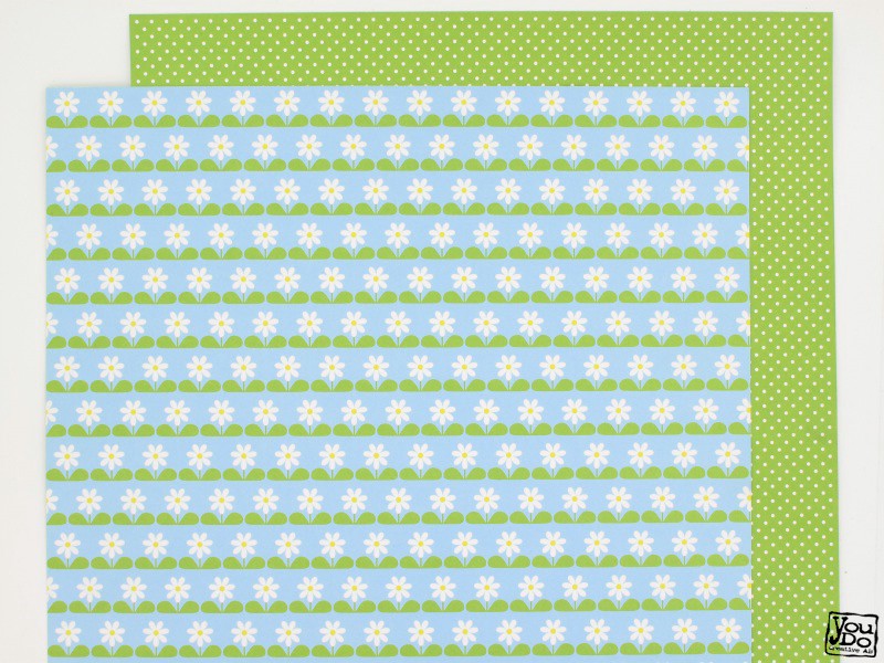 YOU DO Paper 12 tum Flower Field doublesided