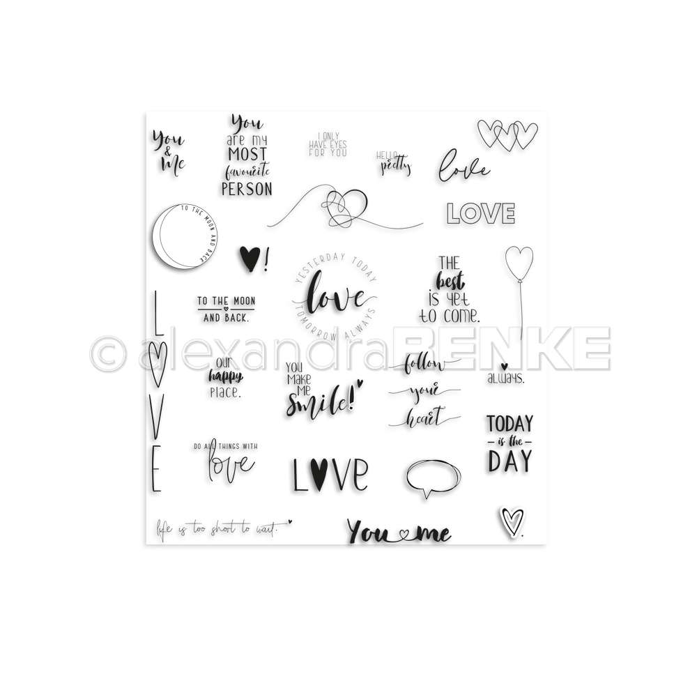ALEXANDRA RENKE -Clear Stamp Set 'Love'