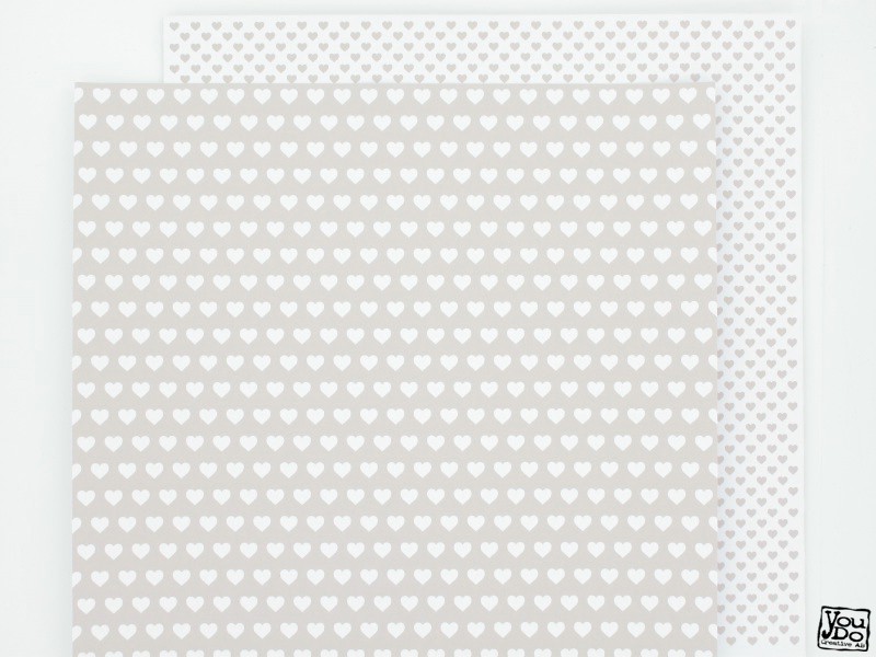 YOU DO  Paper 12 tum Hearts Natural doublesided