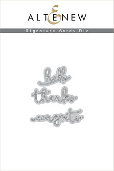 ALTENEW -Signature Words Die Set