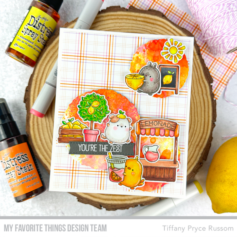 MY FAVORITE THINGS -Orange Sherbet Paper Pad - 8