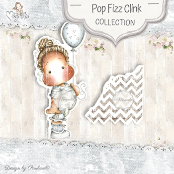 MAGNOLIA -PFC-20 Baloon Tilda & Chevron Background