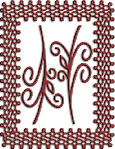 Japanese Lace and Flourish Frame
