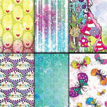 POLKADOODLES - Funky Fantasy 6x6  Paper Pad