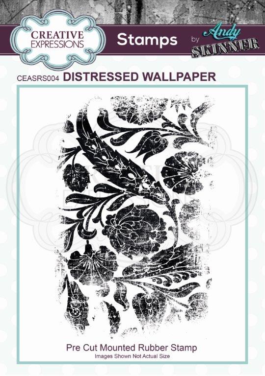 CREATIVE EXPRESSIONS Rubber Stamp by Andy Skinner Distressed Wallpaper