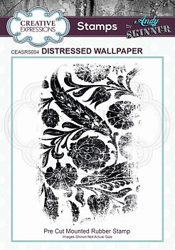 CREATIVE EXPRESSIONS Rubber Stamp by Andy Skinner Distressed Wallpaper
