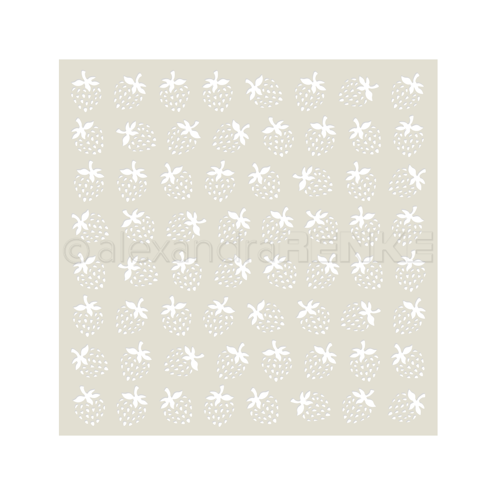 ALEXANDRA RENKE-Stencil 'Strawberries pattern'