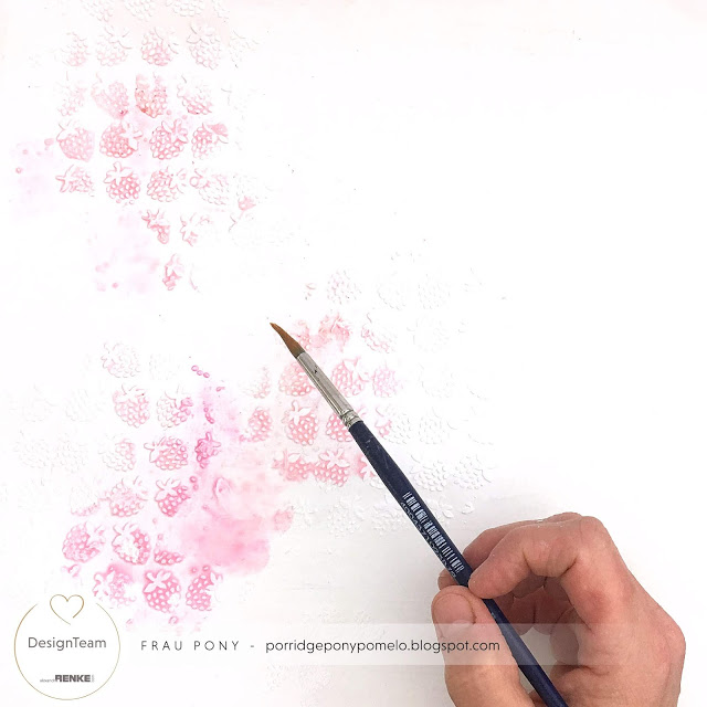 ALEXANDRA RENKE-Stencil 'Strawberries pattern' - 5