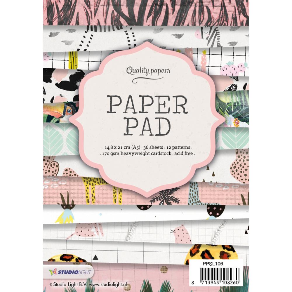 STUDIO LIGHT   Paper Pad A5 36/Pkg- NR  106 