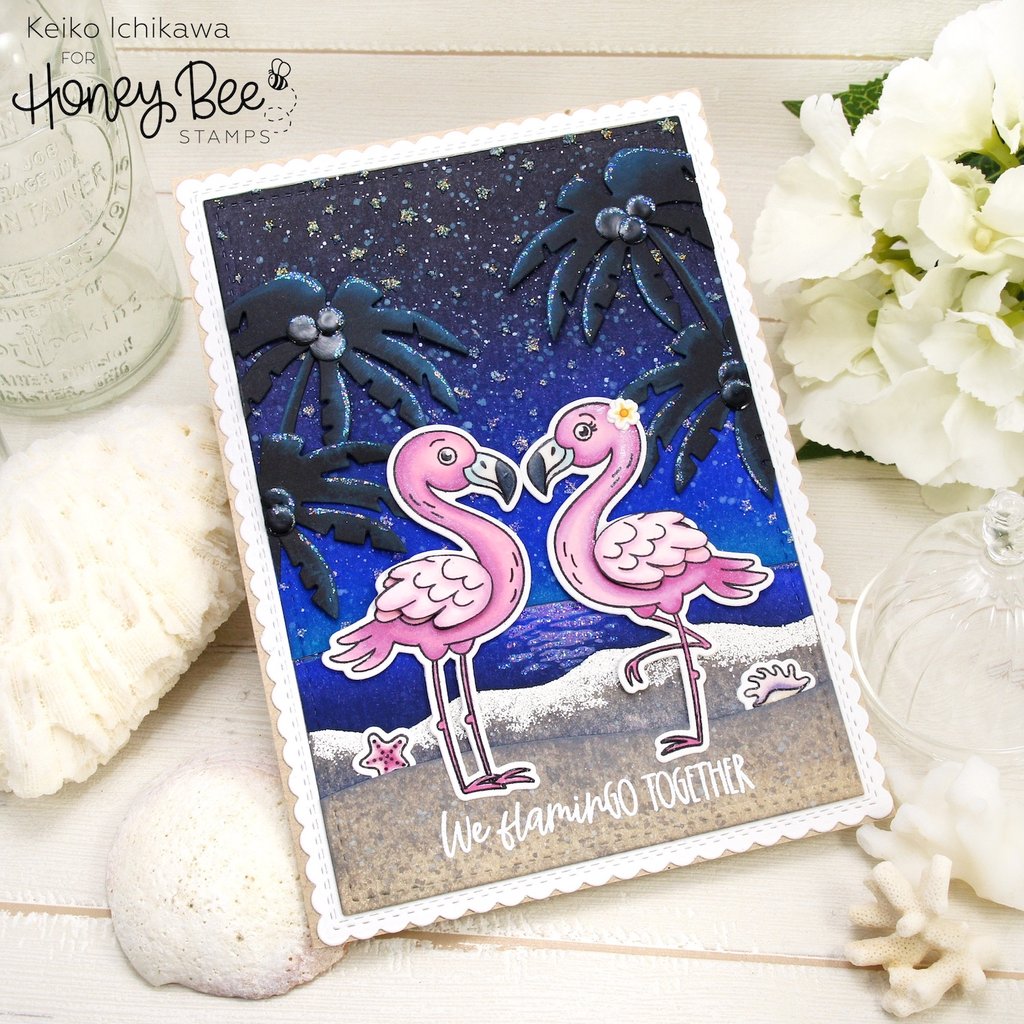 HONEY BEE STAMPS-Birds of Paradise | 6x8 Stampe & Die Set - 5