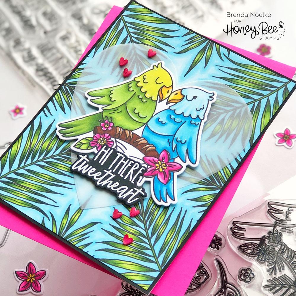 HONEY BEE STAMPS-Birds of Paradise | 6x8 Stampe & Die Set - 11
