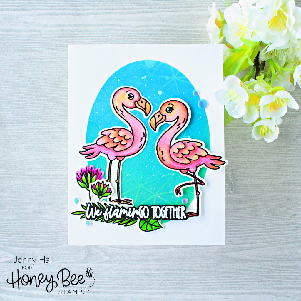 HONEY BEE STAMPS-Birds of Paradise | 6x8 Stampe & Die Set - 4