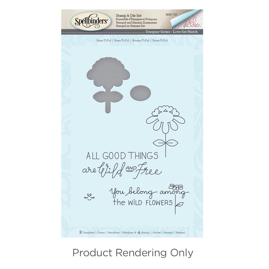 SPELLBINDERS-  MATCH BOOK ETCHED DIES LOVE SET MATCH  BUNDLE  - 3