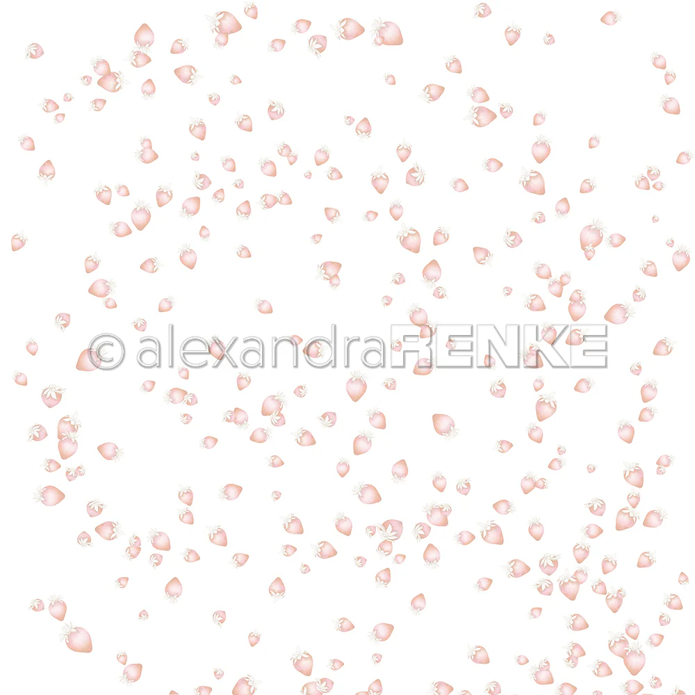 ALEXANDRA RENKE-Design paper 'Strawberry flurry'