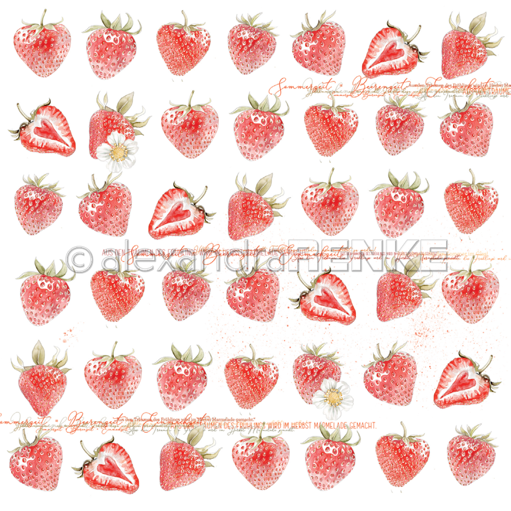 ALEXANDRA RENKE-Design paper 'Strawberries'