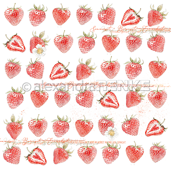 ALEXANDRA RENKE -Design paper 'Strawberries'
