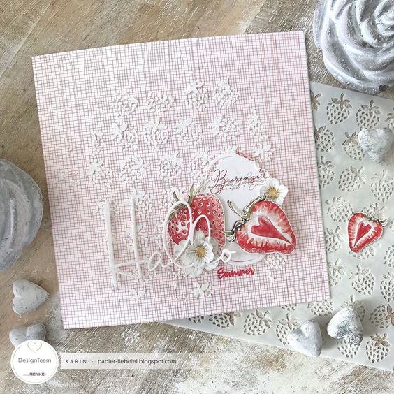ALEXANDRA RENKE-Design paper 'Strawberries' - 3