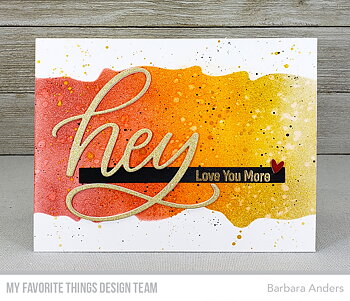 My Favorite Things -Watercolor Wash Stencil 