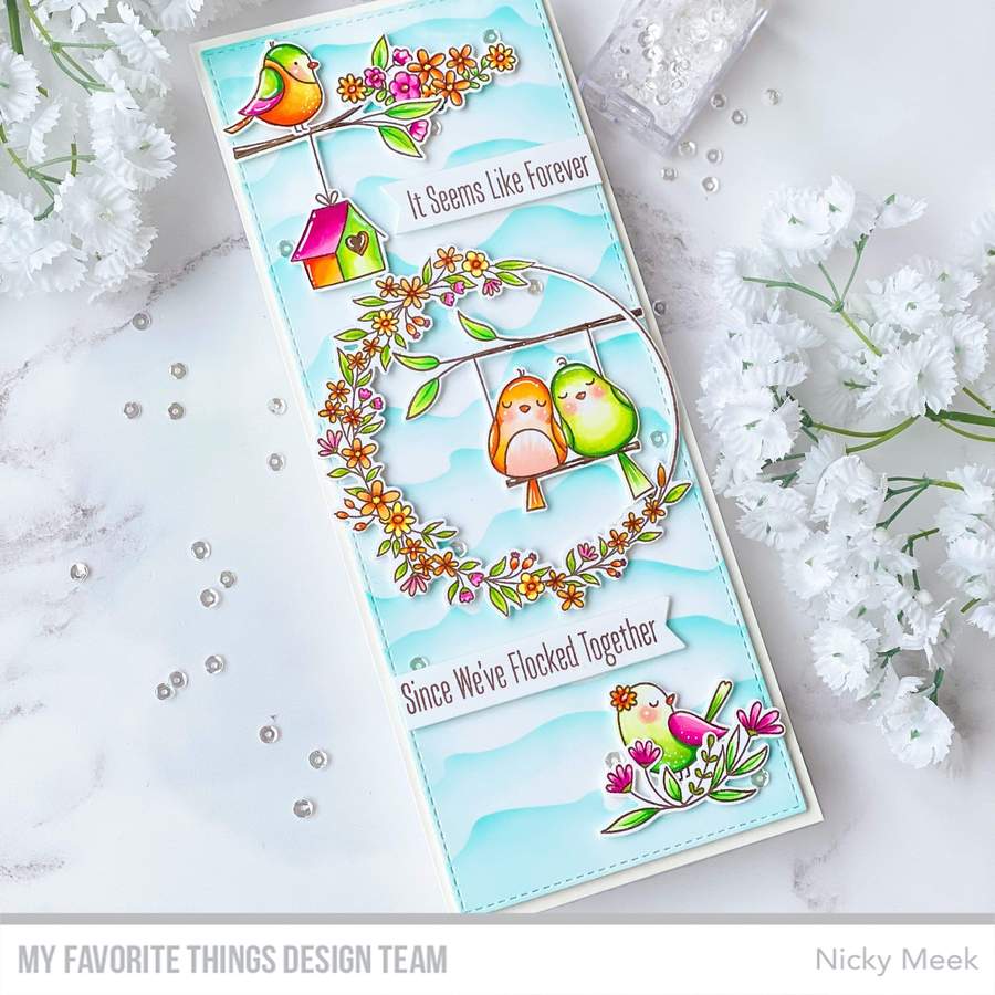 My Favorite Things -Watercolor Wash Stencil  - 5